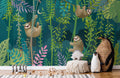 Sloth on Vines Wallpaper Mural