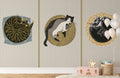 Three Cats Wallpaper Mural