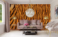 Wild Tiger Fur Wallpaper Mural