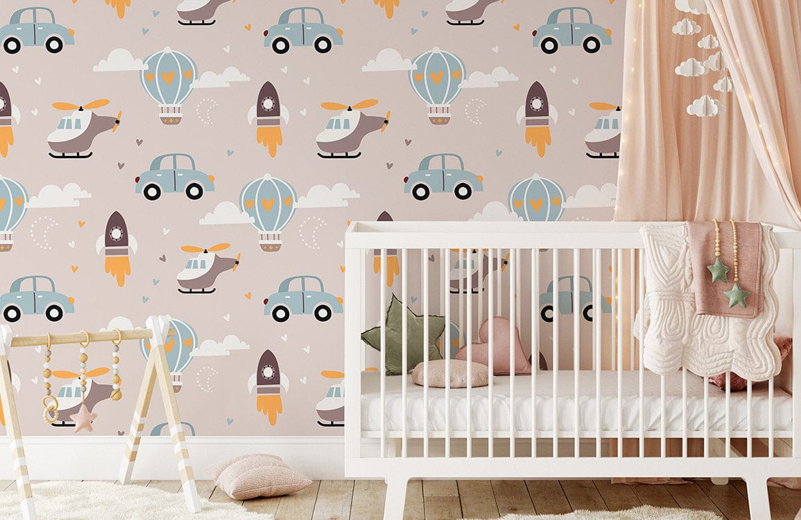 Traffic in Sky Wallpaper Mural