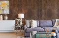 Vertical Brown Python Skin Wallpaper Mural