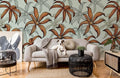 Waving Flowers Wallpaper Mural