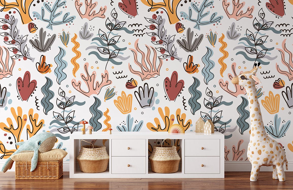 Waving Seaweeds Wallpaper Mural