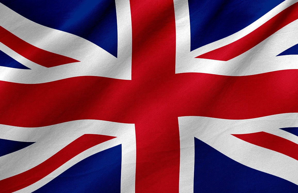 Union Jack British Flag Bold Red Blue Iconic Pattern Wallpaper