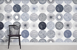 Varies Circles Wallpaper Mural