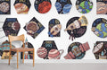 Varies Space Shapes Wallpaper Mural
