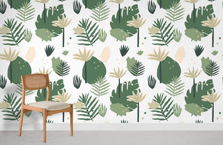 Various Leaves Wallpaper Mural