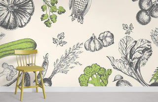 Veggie Wallpaper Mural