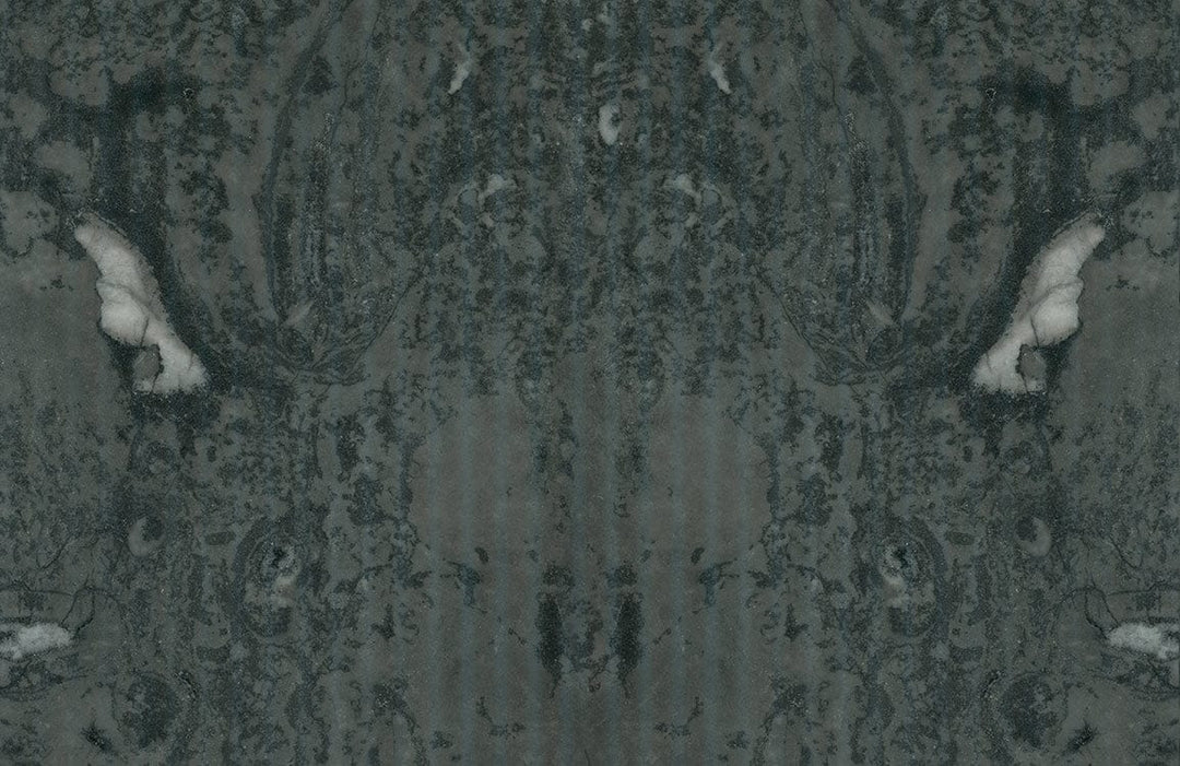 Dark Marble Texture Abstract Mural Wallpaper in Elegant Charcoal and Grey Tones