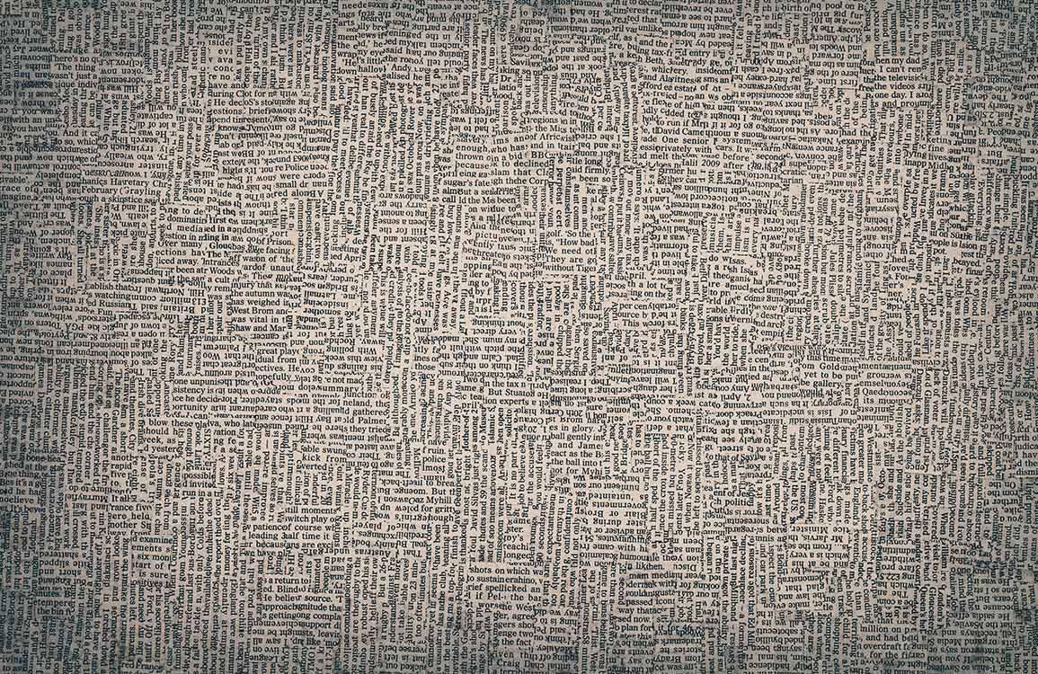 Vintage Textual Maze Grey Beige Literary Pattern Mural Wallpaper