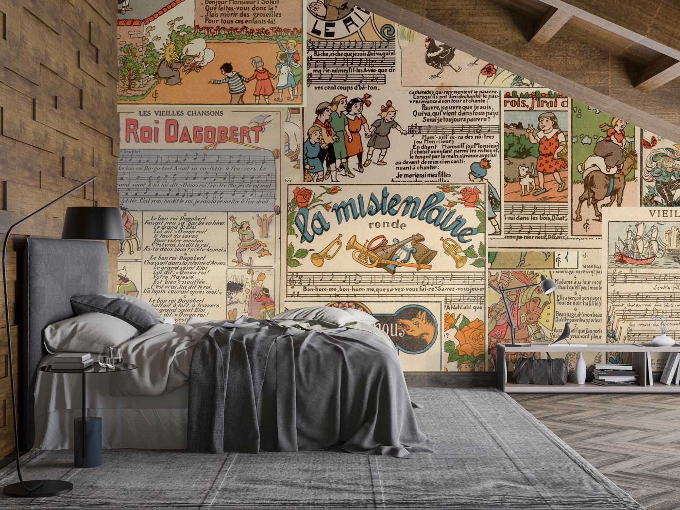 Vintage Music Score Wallpaper Mural