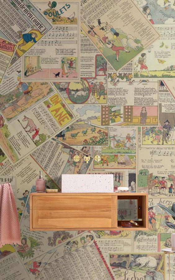 Vintage Music Score Wallpaper Mural | Ever Wallpaper UK