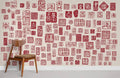 Vintage Red Seal II Wallpaper Mural