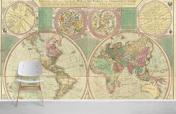 Vintage World Map wallpaper