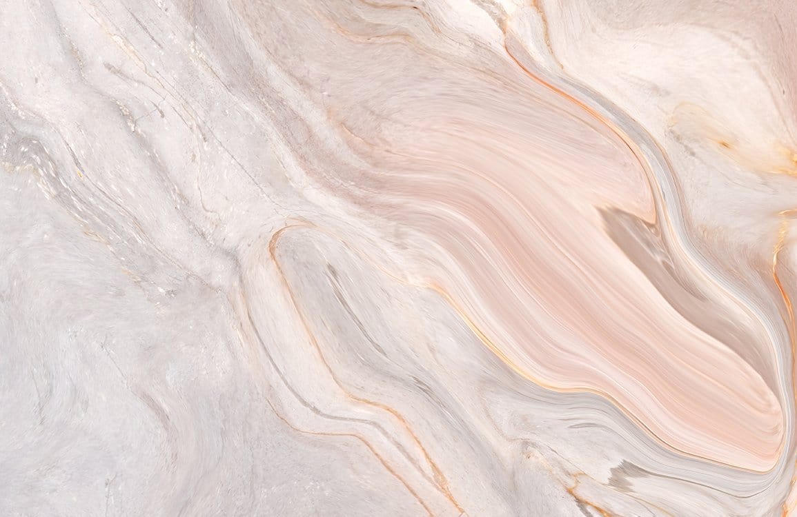 Elegant Marble Swirl Wallpaper: Soft Peach, Cream and Grey Tones Design