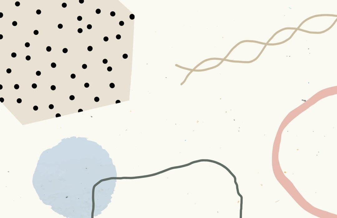 Abstract Geometric Pastel Shapes Wallpaper - Modern Minimalist Décor in Soft Tones