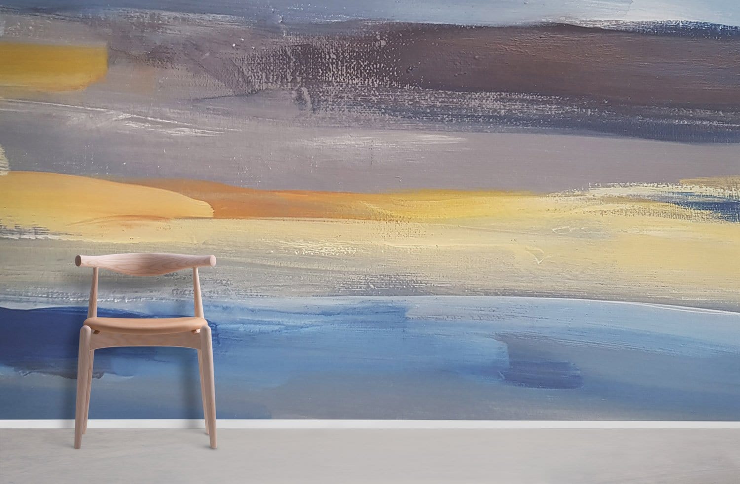 Ombre Oil Painting Wallpaper Mural