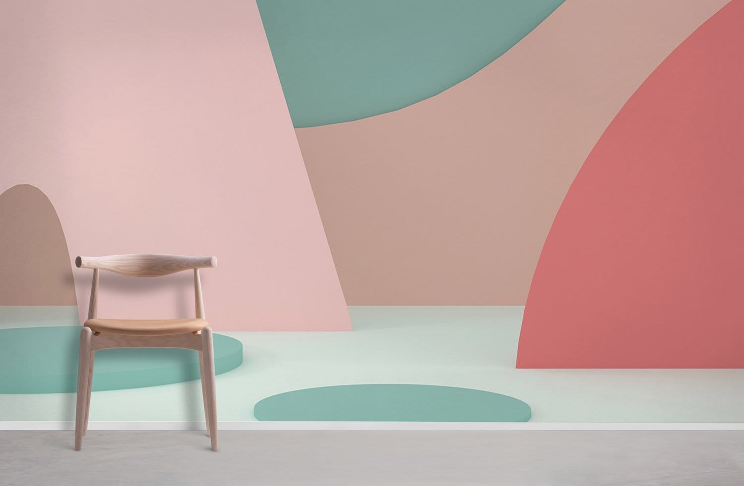 Simple Landscape Wallpaper Mural