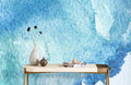 Watercolor Blue Bang Wallpaper Mural