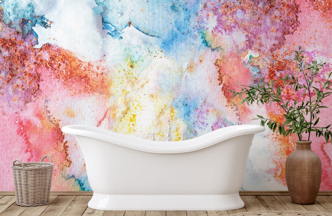 Watercolor Boom Wallpaper Mural