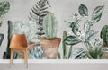 Watercolor Cactus Wallpaper Mural