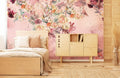 Watercolor Flowers Shadow Wallpaper Mural