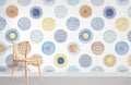 Watercolour Circles Wallpaper Mural