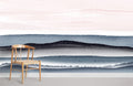 Dusty Blue Field Wallpaper Mural