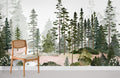 Watercolour Vibrant Forest Wallpaper Mural
