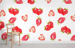Slice Strawberry Wallpaper Mural