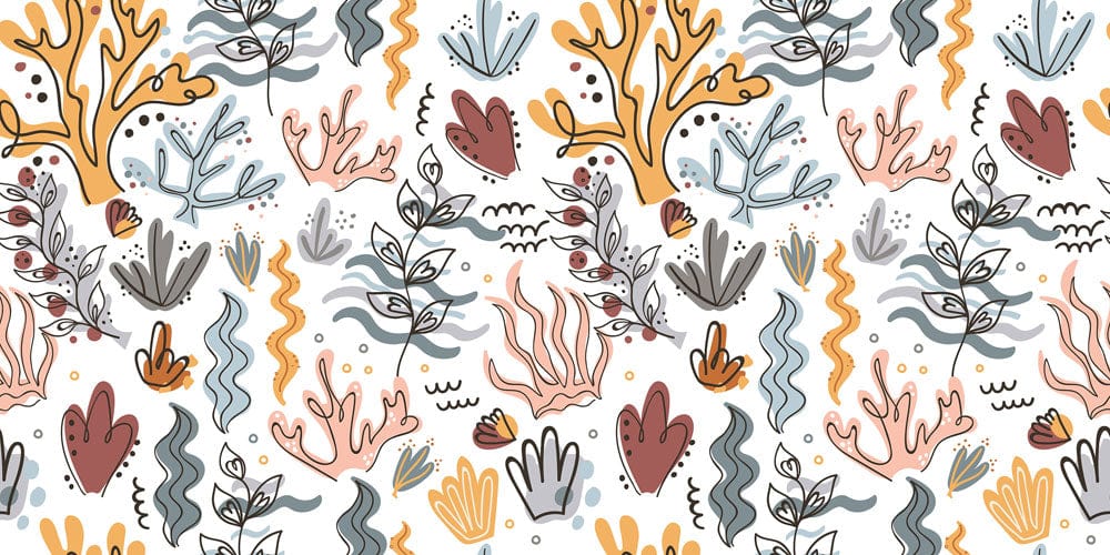 Waving Seaweeds Wallpaper Mural