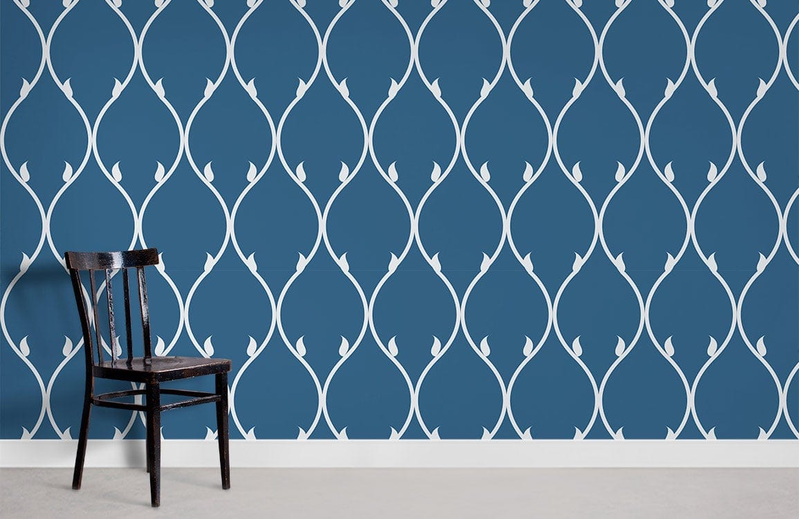 Wavy Lines Wallpaper Mural