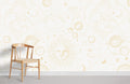 White Astrology & Sun Wallpaper Mural