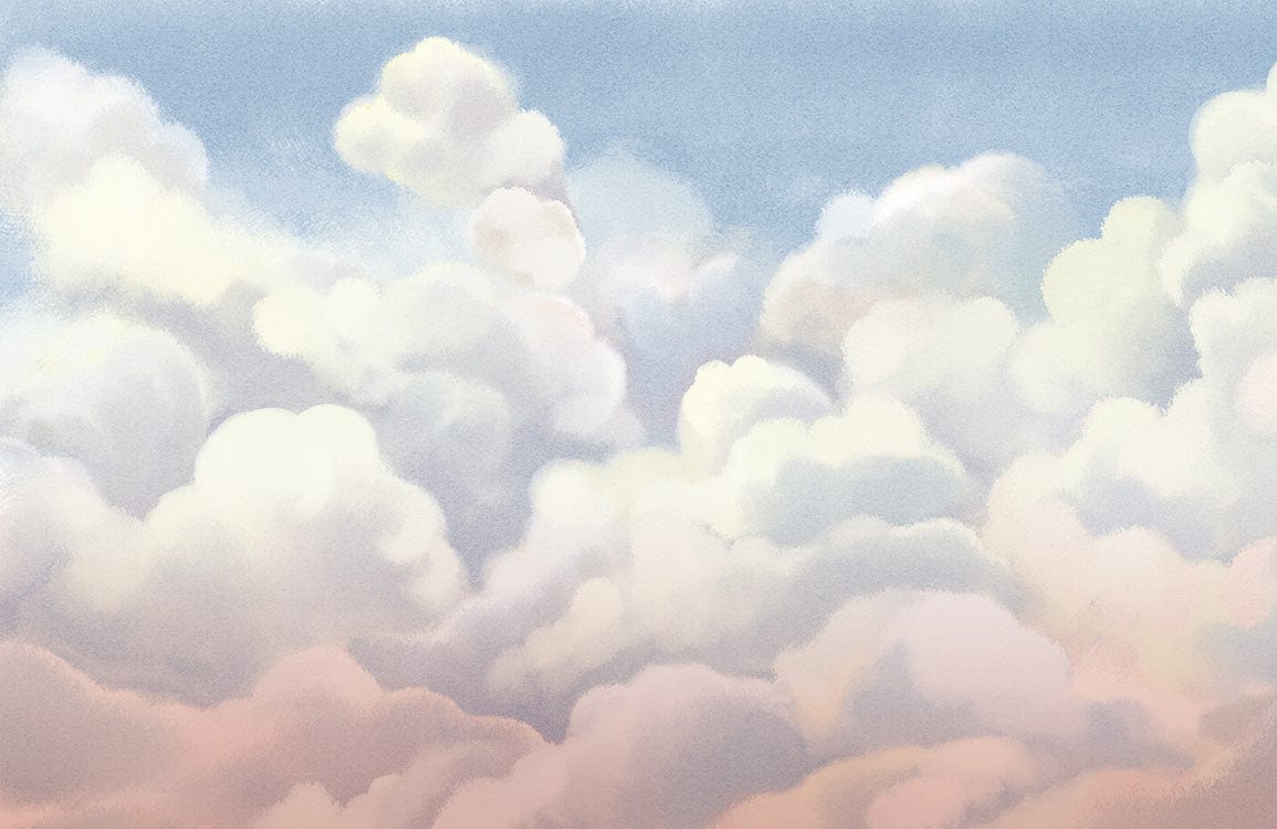 White Clouds Ⅱ Wallpaper Mural Bedroom