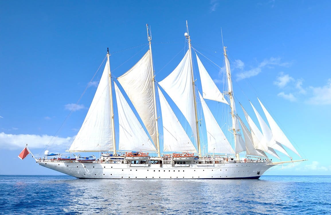 Classic Nautical Adventure Sailing Ship Mural Wallpaper - Blue Ocean Serenity