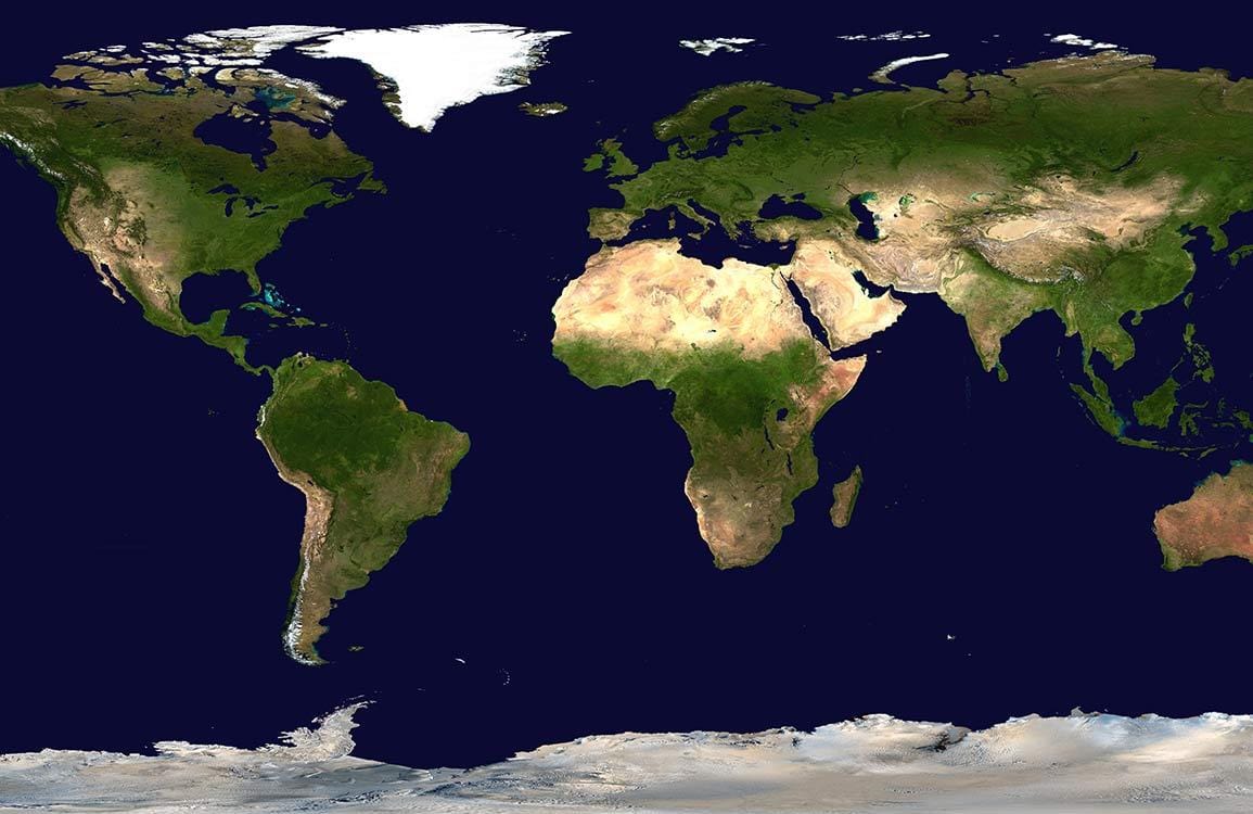 Earth Tones World Map Mural Wallpaper for Travel Lovers' Interiors