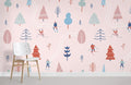 Winter Skiing Wallpaper Mural