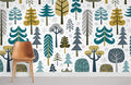 Winter Snowy Woods Wallpaper Mural