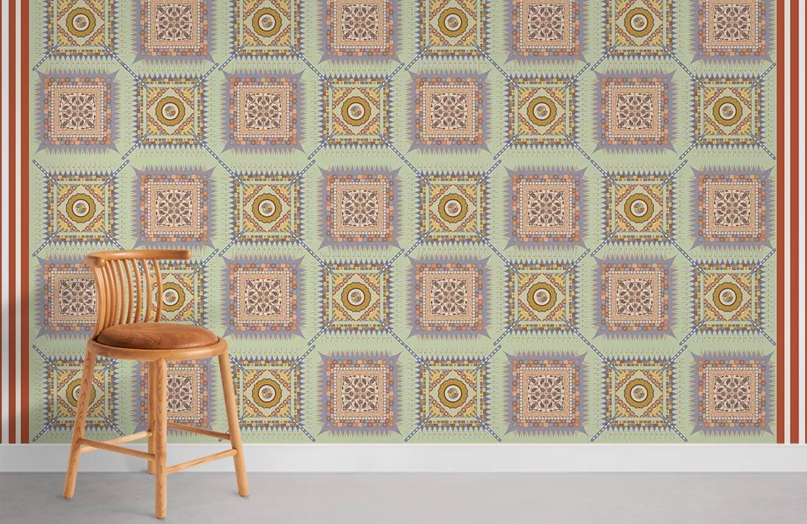 Wired Pattern Wallpaper Mural