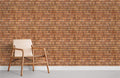 Brown Wood Chips Wallpaper Mural