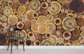 Wood Sizes Wallpaper Mural
