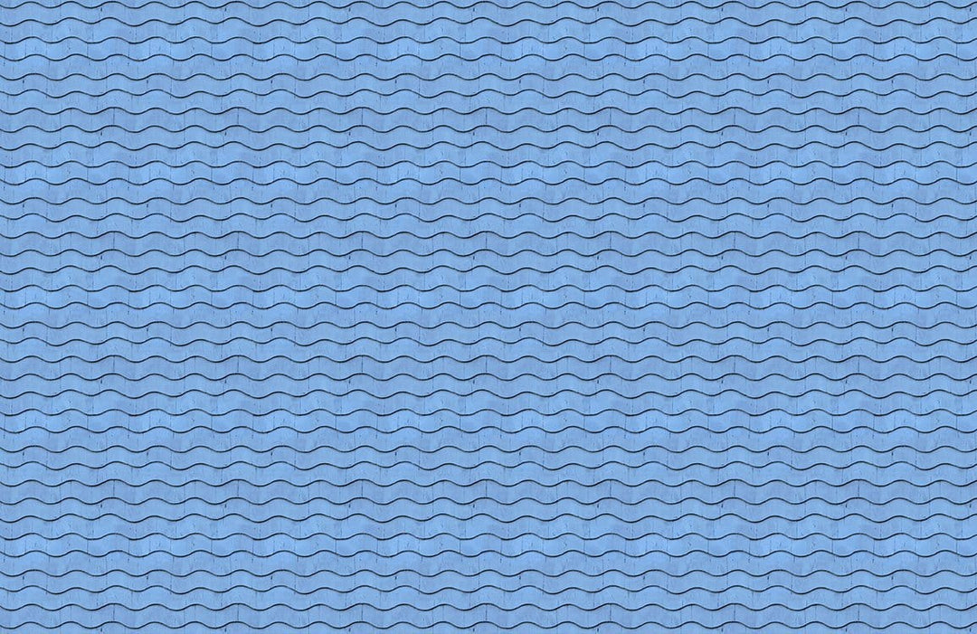 Tranquil Ocean Waves Blue Patterned Wallpaper for Elegant Coastal Decor