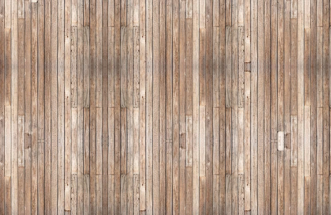 Rustic Wooden Plank Wallpaper, Vintage Brown Timber Look for Homely Decor