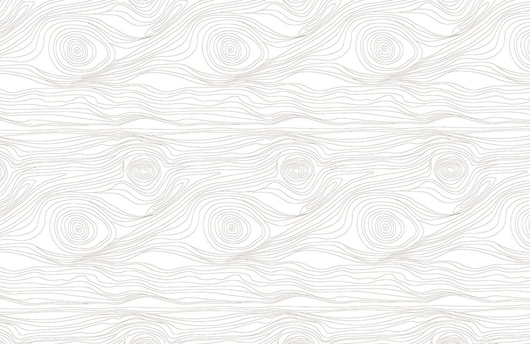 Minimalist White Swirl Pattern Wallpaper - Contemporary Abstract Design Décor