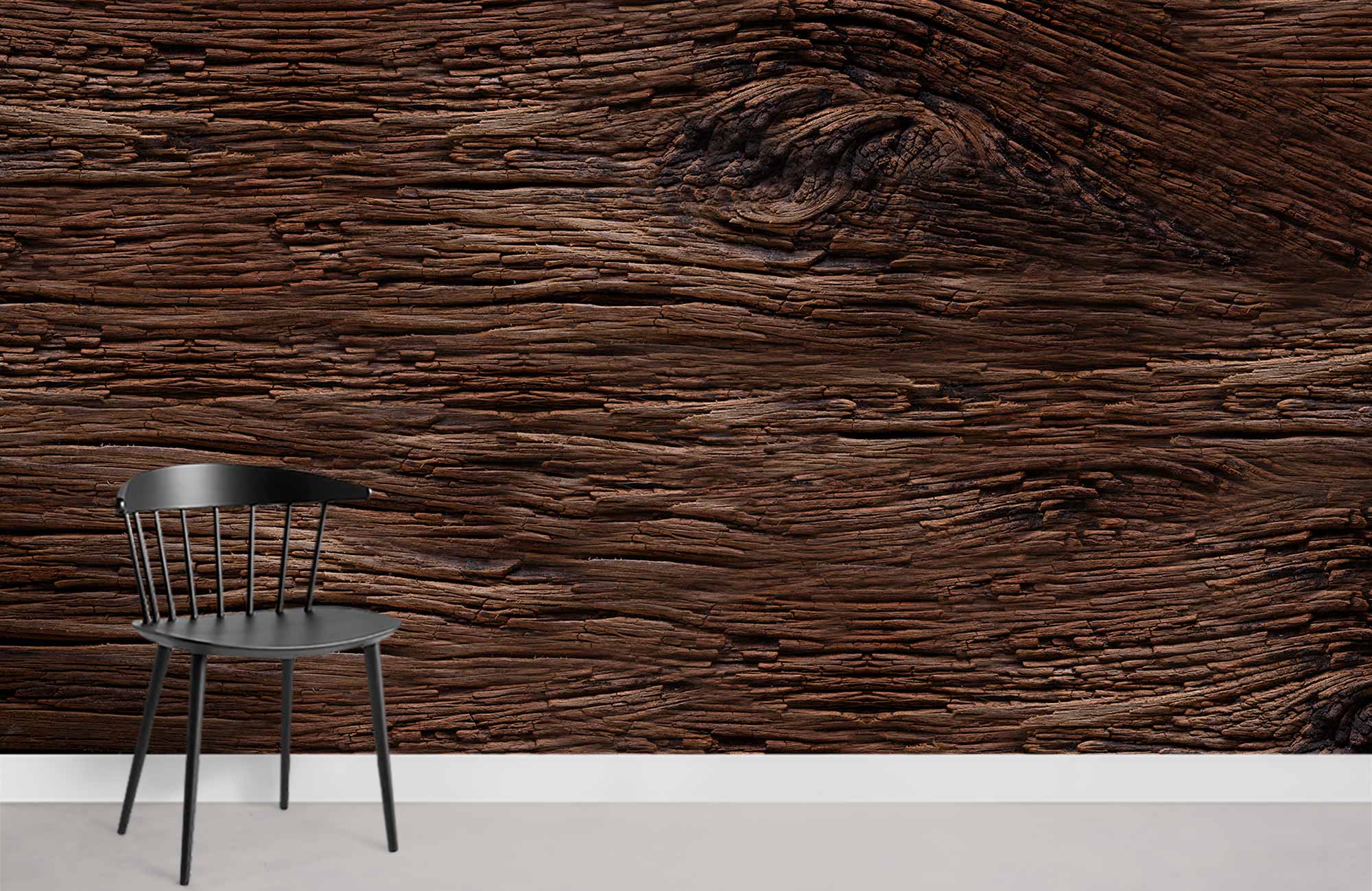 Dark Wood Wallpaper Mural