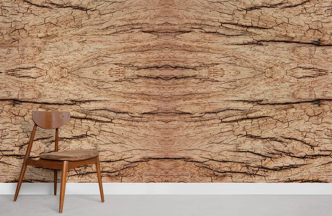 Wood Grain Wallpaper Mural Room
