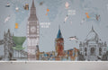 Animal Map Wallpaper Mural