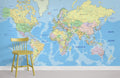 Worldwide Map Wallpaper Mural
