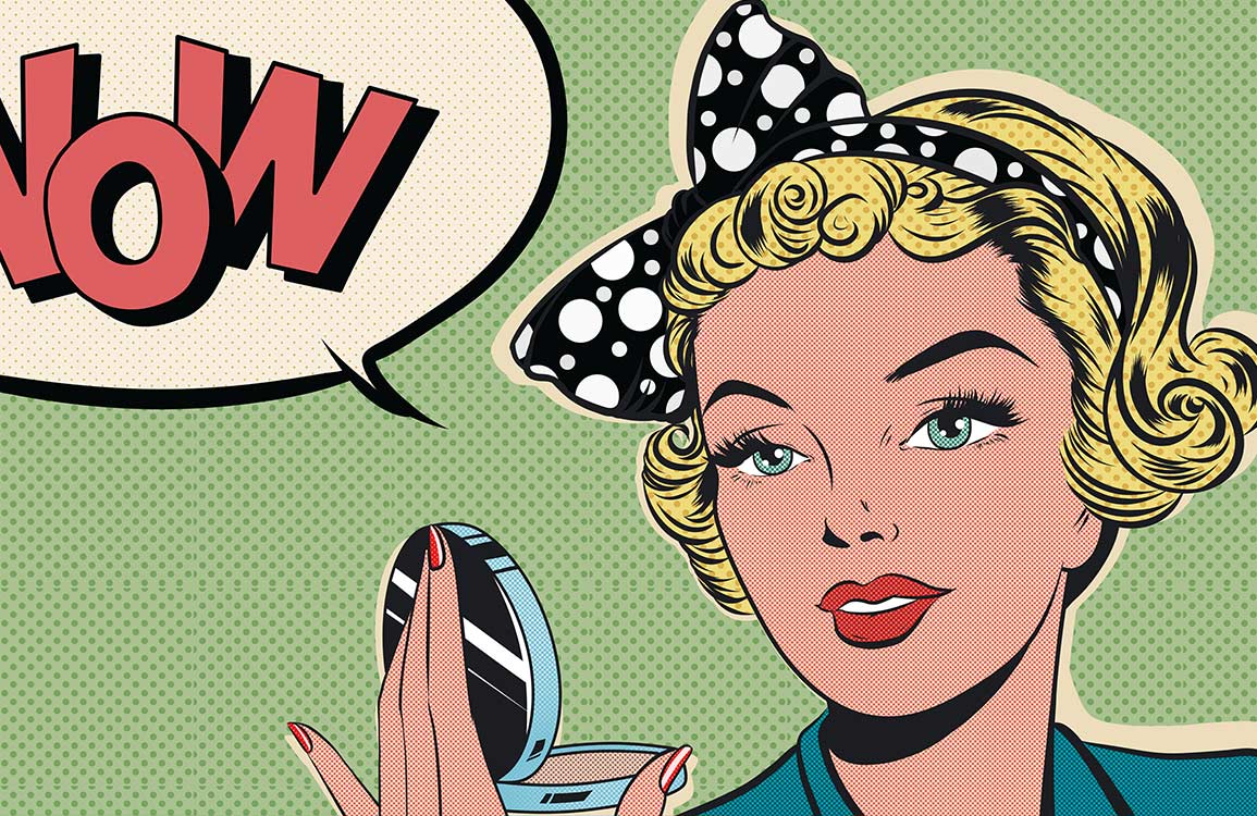 Retro Pop Art Comic Style Mural Wallpaper with Vibrant Colours