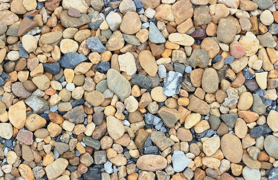 Natural Pebble Stone Texture Wallpaper - Rustic Grey and Earth Tones